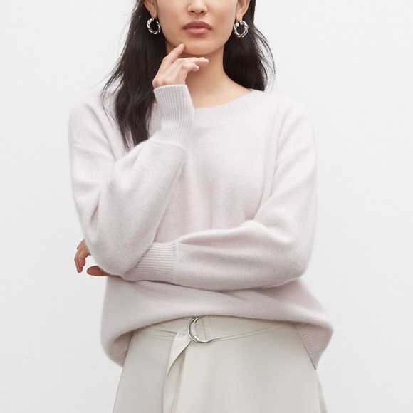 Boiled Cashmere Boat Neck Sweater - Brand New - NEVER WORN - Pale Pink - Picture 1 of 4